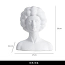 GobekUsa Abstract Portrait Resin Figure Sculpture Black and White Home Decor