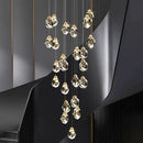 Modern Crystal Staircase Chandelier Pendant Light