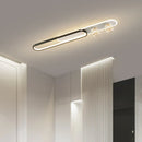 GobekUsa Gold Starry Strip Flush Mount Ceiling Light Luxury Chandelier