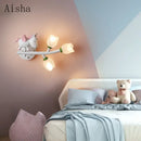GobekUsa Kids' Room LED Wall Lamp - Cartoon Nursery Lighting Fixtures