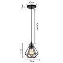 GobekUsa Industrial Black Mini Pendant Light for Dining Room, Bar, and Clothing Store