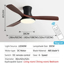 GobekUsa Low Profile Ceiling Fan Light with Black ABS Blades and Remote Control