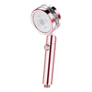 GobekUsa Double Panel Turbo Shower Head with Spiral Water Flow and One Key Stop