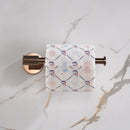 GobekUsa Bathroom Accessories Set: Rose Gold Chrome Hook, Brushed Gold Towel Rack, Stainless Steel Toilet Paper Holder