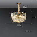 GobekUsa Dimmable LED Sea Shell Crystal Chandelier Luminaire for Living Room