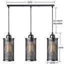 GobekUsa Industrial Nordic Black Iron Cage Pendant Light Loft Hanging Lamp