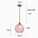 Nordic Ripple Glass Longline Pendant Light