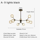 GobekUsa Glass Ball Pendant Chandelier for Living Room Bedroom Dining Room