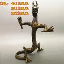 GobekUsa Large Copper Dragon Ornament Feng Shui Craft Gift Antique Collectible