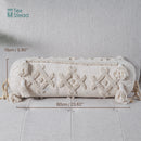 GobekUsa Boho Tufted Tassel Lumbar Throw Pillow