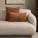 GobekUsa Fluffy Faux Fur Cushion Cover 45x45cm Cream Coffee Brown Home Decor Sofa