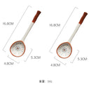 GobekUsa Japanese Vine Ceramic Spoon Set - Ins Wind Hand-painted Long Handle Dessert Spoons