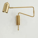 GobekUsa Adjustable Long-Arm Wall Lamp with Switch, E27 Flex Reading Bedside Light