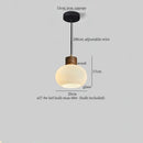 GobekUsa Glass LED Pendant Light - Modern Nordic Hanging Lamp for Home and Dining