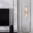 GobekUsa Linear Marble Chandelier: Modern Circular Alabaster Pendant Light