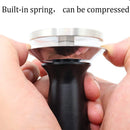 GobekUsa 51/53/58mm Calibrated Espresso Coffee Tamper with Spring Handle & Stainless Steel Base