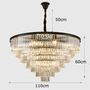 GobekUsa Crystal Chandelier Stair Pendant Light Interior Lighting for Modern Home Decor