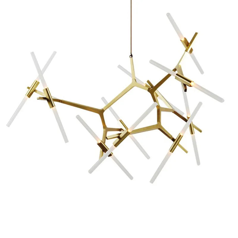 GobekUsa LED Chandelier: Modern Gold Black Ceiling Pendant for Kitchen Dining Living Bedroom, photo 6 of 20