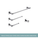 GobekUsa Bathroom Essentials Set: Towel Bar, Toilet Paper Holder, Bathrobe Hook, Soap Dish, Toilet Brush