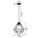 GobekUsa Industrial Black Mini Pendant Light for Dining Room, Bar, and Clothing Store