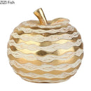 GobekUsa Golden Pineapple Resin Sculpture Desk Decoration Art Statuette