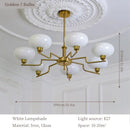 GobekUsa Bauhaus Medieval Chandelier for Living Room, LED Hanging Lamp