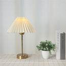 GobekUsa Adjustable Pleated Table Lamps: Modern Nordic Retro LED Desk Lamp for Living Room, Bedroom.