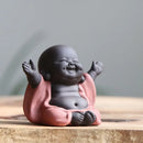 GobekUsa Ceramic Maitreya Buddha Statue Tea Sculpture Figurine Craft Display Ornament