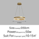 GobekUsa LED Chandelier Pendant Light with Remote Control for Home Decor