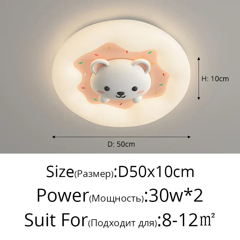 GobekUsa Kids Room Chandelier Remote Dimable Ceiling Lights, photo 8 of 10