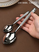 GobekUsa Golden Stainless Steel Flatware Set, 4Pcs Fork Knife Spoon Cutlery Kit.