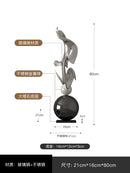 GobekUsa Geometric Electroplating Art Sculpture for Modern Luxury Home Decor