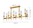 GobekUsa Gold Plated Nordic Living Room LED Chandelier | Luxury Hanging Pendant Lighting