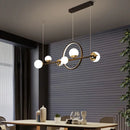 GobekUsa LED Long Strip Pendant Light: Nordic Minimalist Design for Living Room, Restaurant, Bar