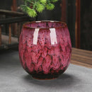 GobekUsa Chinese Kiln Ceramic Coffee Cup Set, 250ml, Elegant Kung Fu Teacup Pottery Handmade