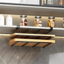 GobekUsa Kitchen Rack: Cupboard Paper Towel Rags Hanger with Hooks