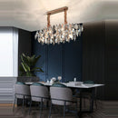 GobekUsa Crystal Dimmable LED Pendant Lights: Modern Indoor Artistic Hanging Lamps