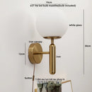 GobekUsa LED Glass Iron Wall Light with Pull Chain Switch for Corridor Living Room Bedroom