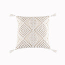 GobekUsa Geometric Embroidery Cushion Cover with Tassel, Home Decor Pillowcase, Various Sizes