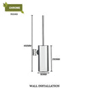 GobekUsa Gold Toilet Brush Set with Wall Mount Holder