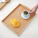 GobekUsa 1PCS Rectangular Wooden Trays - Multipurpose Kitchen Storage Organizer