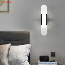GobekUsa Jade Stone Wall Sconce Light Fixtures for Bedroom Living Room Hotel Decor