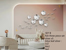 GobekUsa Carp Fish Lotus Leaf Gold Wall Pendant - Bionics Home Decor
