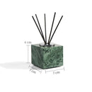 GobekUsa Green Marble Bathroom Set: Dispenser, Dish, Holder, Tissue Box & Accessories