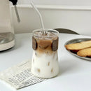 GobekUsa Glass Iced Latte Coffee Cup for Hot/Cold Beverages