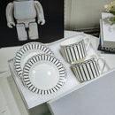 GobekUsa Bone China Coffee and Tea Cup Set with Saucer, Teaware, Dessert Dish