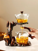 GobekUsa Lazy Kung Fu Tea Set with Magnetic Water-Separating Bowl & Teapot