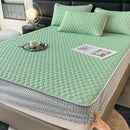 GobekUsa Cool Summer Bed Mat Set Queen - High-quality Ice Silk Fabric