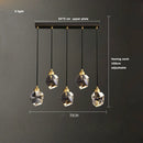 GobekUsa Black Gold Crystal Chandelier LED Light for Luxury Home Decor