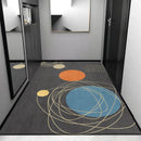 GobekUsa Grey Crystal Velvet Entrance Rug - Luxe Absorbent, Anti-Slip, Easy-Clean Living Room Carpet